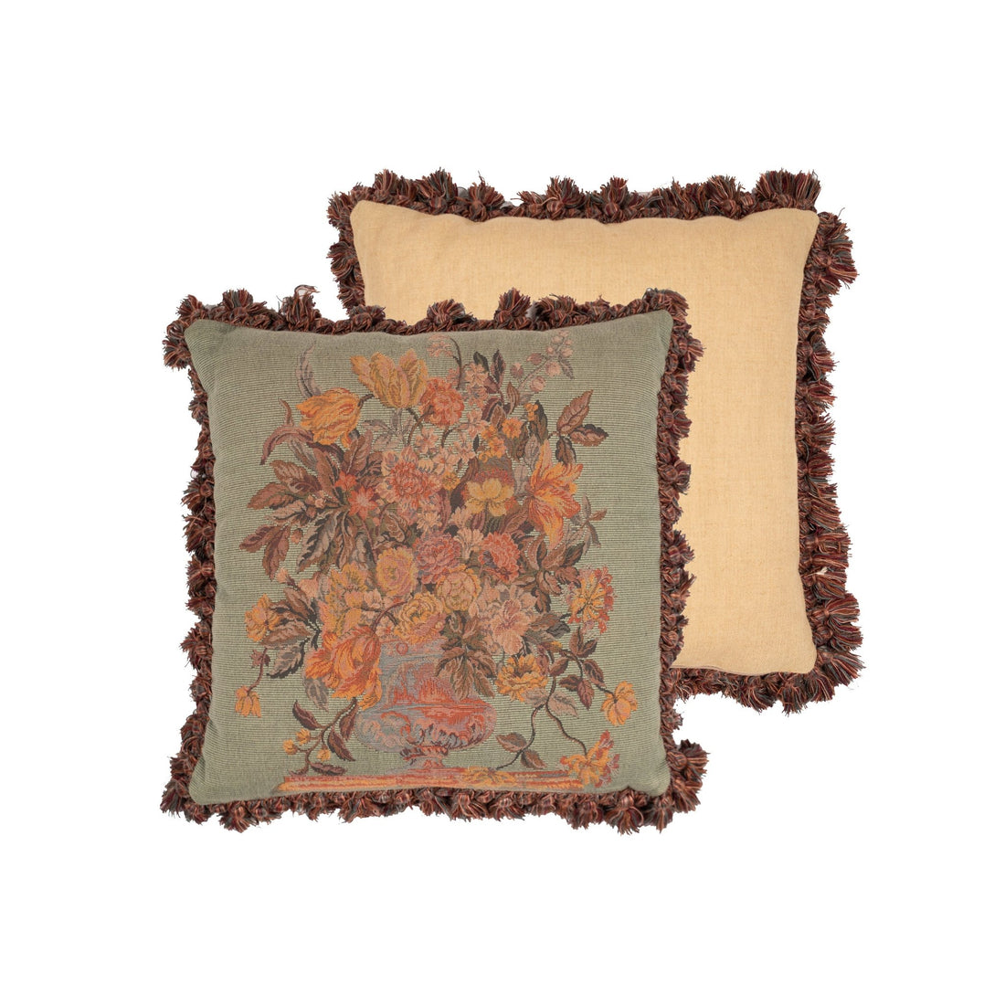 Square Floral Cushion Cover - Sirdab - Unknown