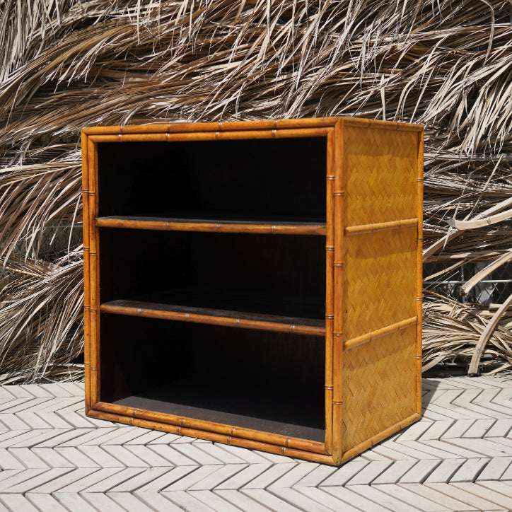 Mid-Century Rattan Shelve