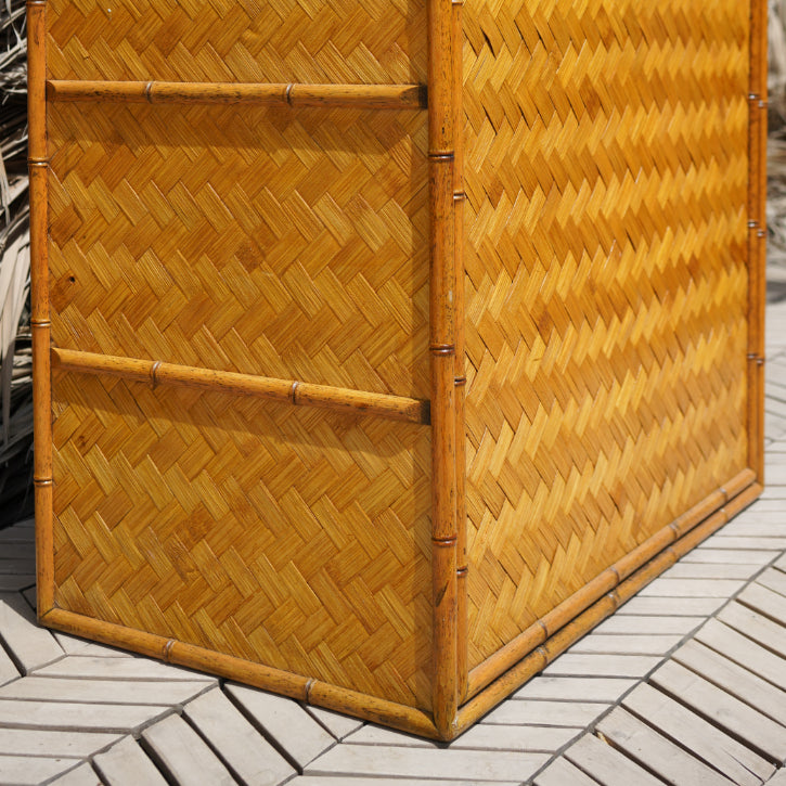 Mid-Century Rattan Shelve