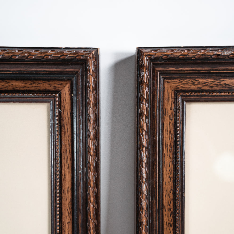 Pair of Wooden Vintage Frames