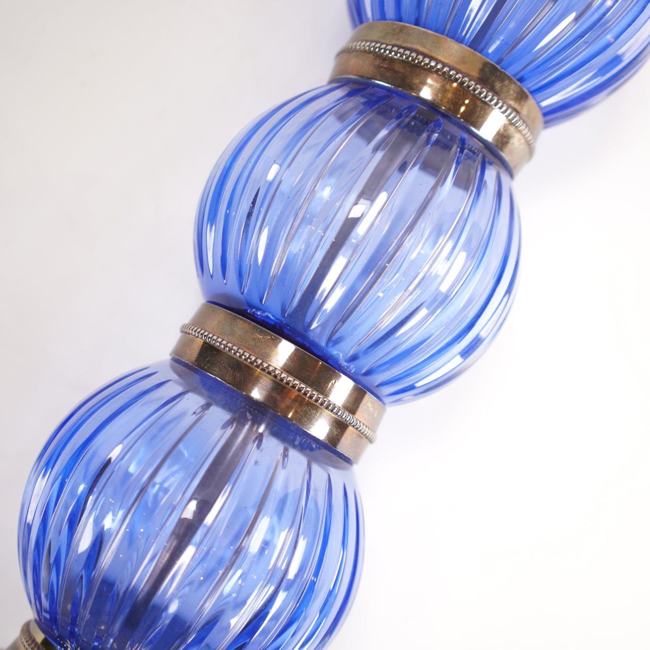 Blue Glass Candle Holder - Sirdab - Unknown