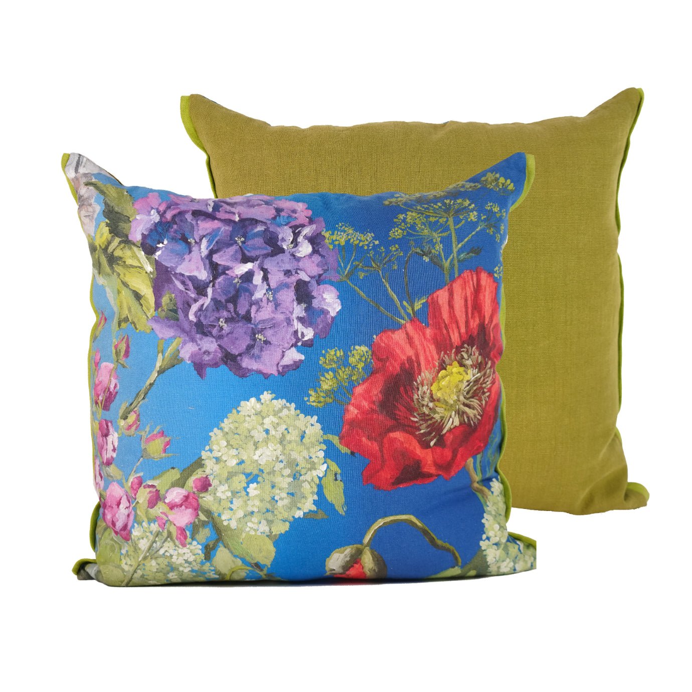 Designers Guild Linen Floral Cushion - Sirdab - Designers Guild