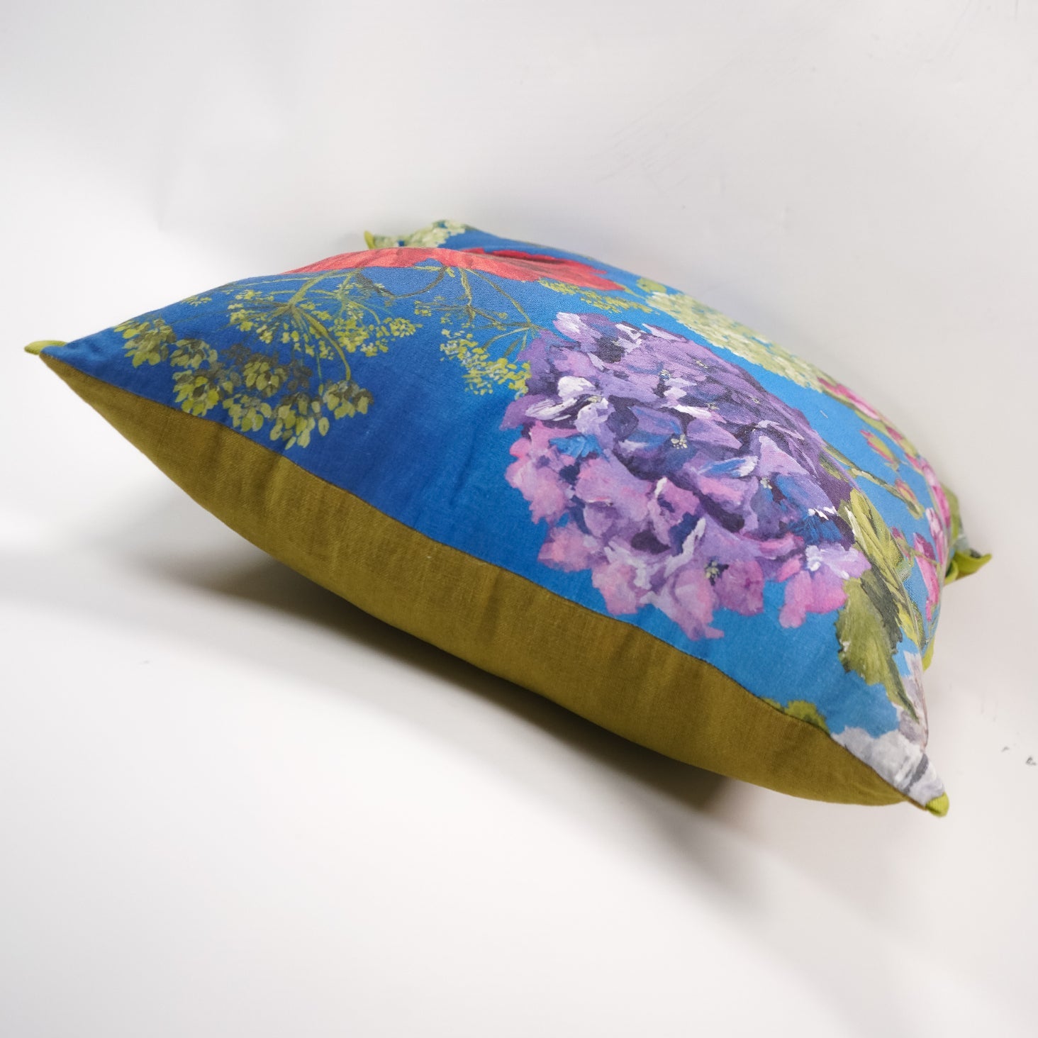 Designers Guild Linen Floral Cushion - Sirdab - Designers Guild