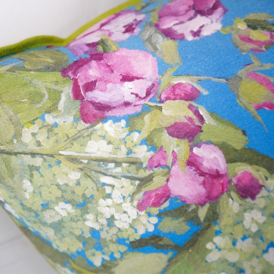 Designers Guild Linen Floral Cushion - Sirdab - Designers Guild