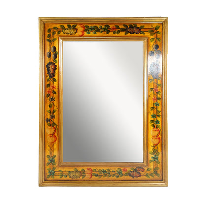 Large Hand Painted Wooden Frame Mirror - Sirdab - Sirdab