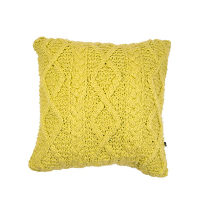 Lime Knitted Pillow Cover - Sirdab - Sirdab