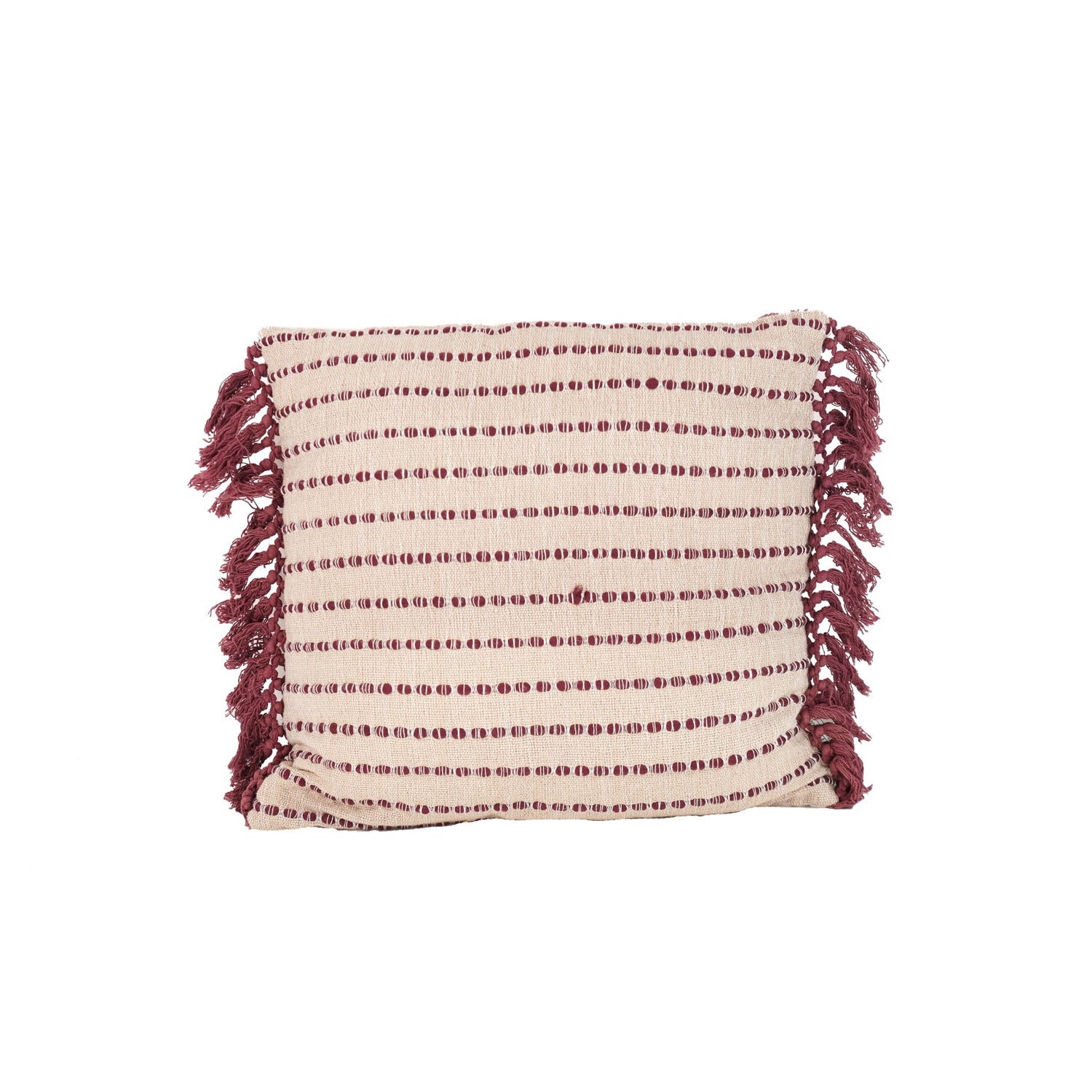 Maroon &amp; Beige Cushion - Sirdab - HD Collection