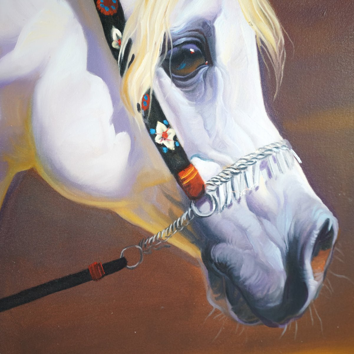 Oil Painting of Horse on Canvas - Sirdab - Sirdab