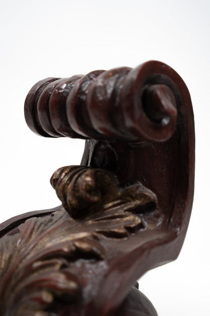 Pair of Carved Wooden Wall Bracket - Sirdab - Unknown