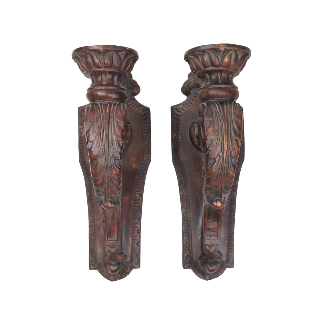 Pair of Finely Carved Wood Wall Bracket - Sirdab - Unknown