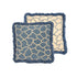 Patterned White & Blue Cushion - Sirdab - Sirdab