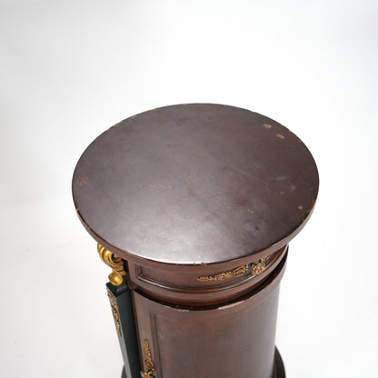 Round Long Wooden Side Table - Sirdab - Unknown
