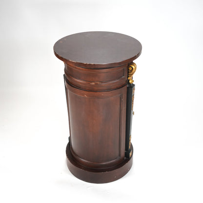 Round Long Wooden Side Table - Sirdab - Unknown