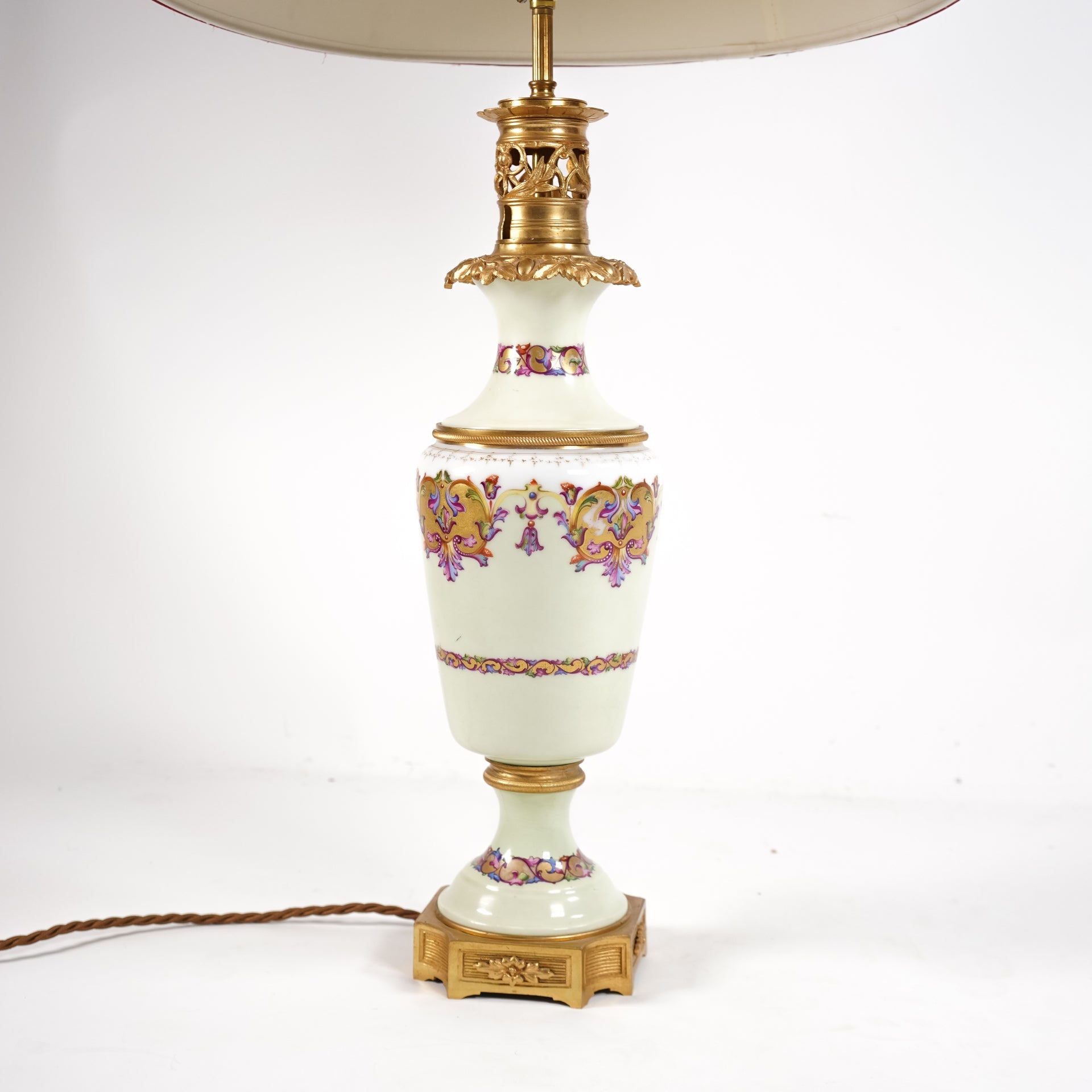 Vintage Lamp with Red Shade - Sirdab - Unknown